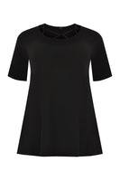 Tunic flare tape neck DOLCE - black  - #4