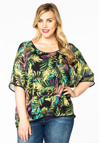 Blouse short LUCY - green - #1