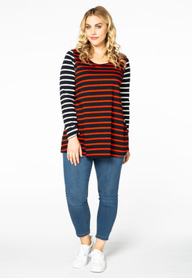 Tunic flare mix breton - blue - #2