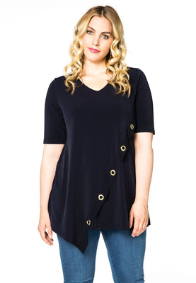 Tunic flare crossoverlay DOLCE - blue - #1