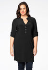 Tunic grandad collar DOLCE - black 