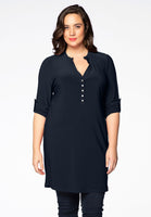 Tunic grandad collar DOLCE - blue - #1