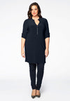 Tunic grandad collar DOLCE - blue - #1