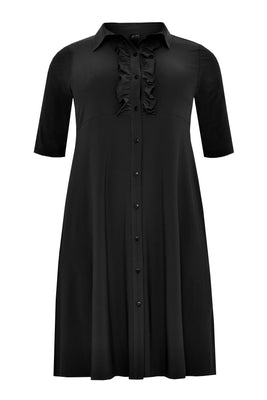 Blouse-dress ruffled DOLCE - black  - #4