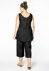 Singlet LINEN - black  - #3