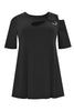 Tunic flare asymmetric DOLCE - black  - #4