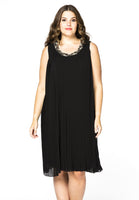 Dress plissé VOILE - black  - #1