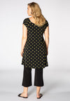 Tunic puckered shoulder DOTS - black - #3
