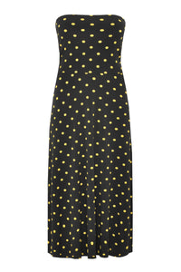 Dress strapless DOTS - black - #4
