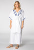 Blouse embroidered LINEN - white  - #2