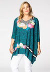 Kaftan LEO FLOWER - blue