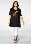 Tunic wide bottom Giraffe - black - #2
