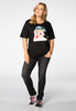 T-Shirt wide POP ART - black  - #2