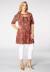 Tunic wide bottom RED LEO - red - #2