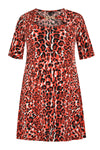 Tunic wide bottom RED LEO - red - #4