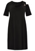 Dress DOLCE asymmetric neck - black  - #4