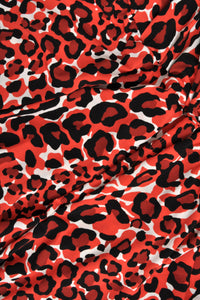 Dress cross-overlay RED LEO - red - #5