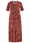 Dress cross-overlay RED LEO - red - #4