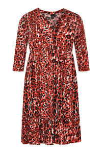 Dress ruffles RED LEO - red - #4
