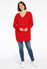 Pullover V basic - red  - #2