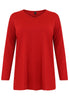 Pullover V basic - red - #4