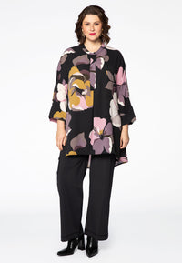 Blouse SELENA pointy hem - black - #2