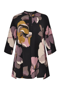 Blouse SELENA pointy hem - black - #4