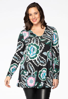 Tunic JANE v-neck - multi - #1