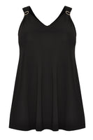 Singlet flare embelished DOLCE - black  - #4