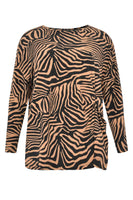 Shirt ZEBRA wide knot - brown - #4