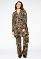 Tunic ZEBRA wide bottom - brown - #2