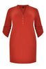 Tunic DOLCE grandad collar - orange  - #4