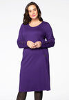 Dress INTERLOCK pockets - purple 