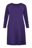 Dress INTERLOCK pockets - purple  - #4