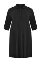 Dress INTERLOCK collar - black  - #4