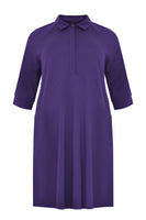 Dress INTERLOCK collar - purple  - #4