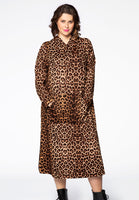 Dress hooded LEOPARD - brown - #1