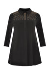 Tunic DOLCE beading - black 