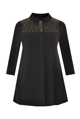 Tunic DOLCE beading - black  - #2