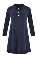 Dress stone buttons DOLCE - blue - #4