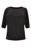 Top DOLCE strass - black  - #4