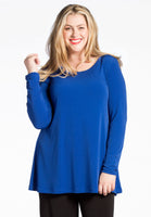 Tunic DOLCE flare long sleeve - blue - #1