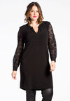 Tunic DOLCE lace sleeves - black 