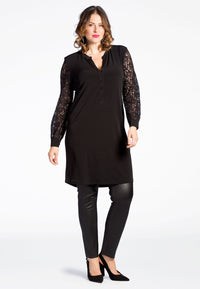Tunic DOLCE lace sleeves - black - #2