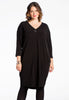 Dress DOLCE v-neck button - black 