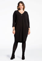 Dress DOLCE v-neck button - black  - #2