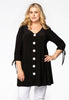 Cardigan wide bottom DOLCE - black 