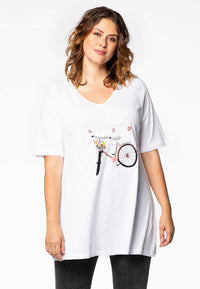 Tunic flare bicycle - white - #1