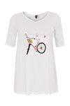 Tunic flare bicycle - white - #4