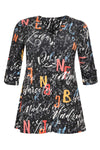 Tunic flare LETTERS - black - #4